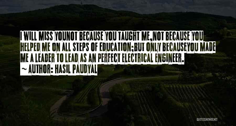 You Lead Me On Quotes By Hasil Paudyal