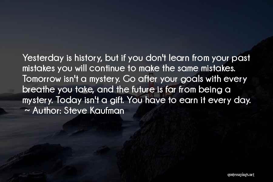You Learn From The Past Quotes By Steve Kaufman