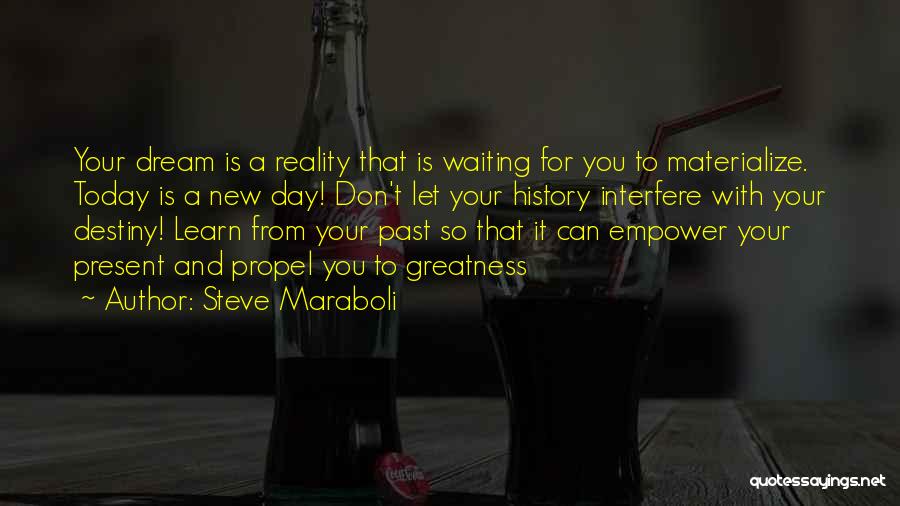You Learn From The Past Quotes By Steve Maraboli