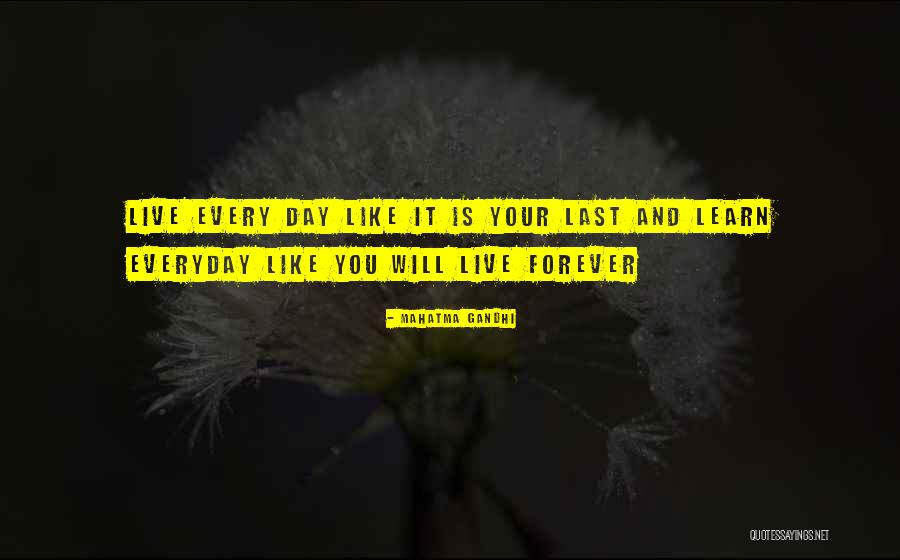 You Learn Something Everyday Quotes By Mahatma Gandhi