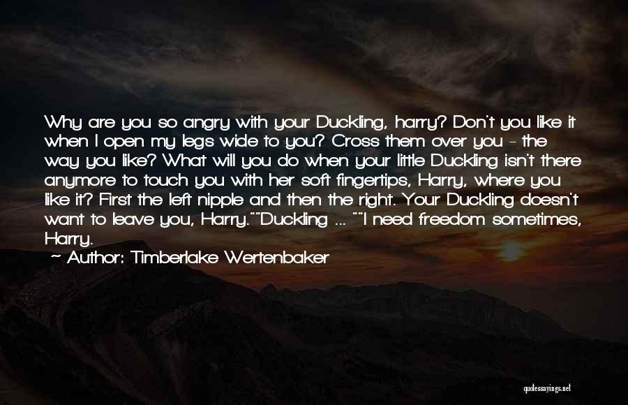 You Leave Me When I Need You The Most Quotes By Timberlake Wertenbaker