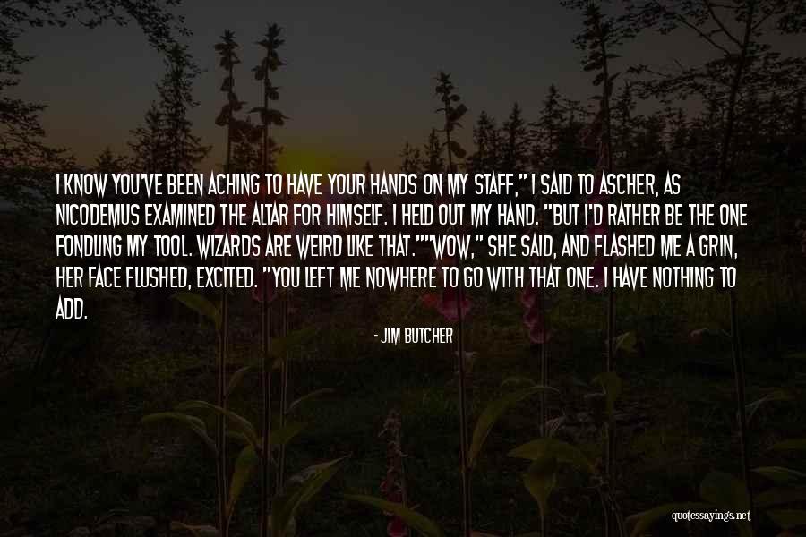 You Left Me For That Quotes By Jim Butcher You Left Me For That Quotes By Jim Butcher