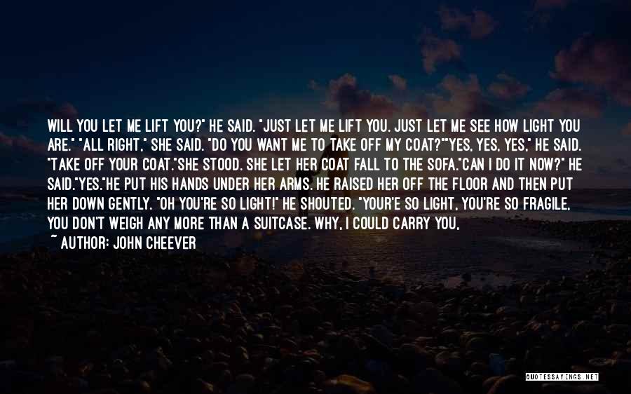 You Let Her Down Quotes By John Cheever