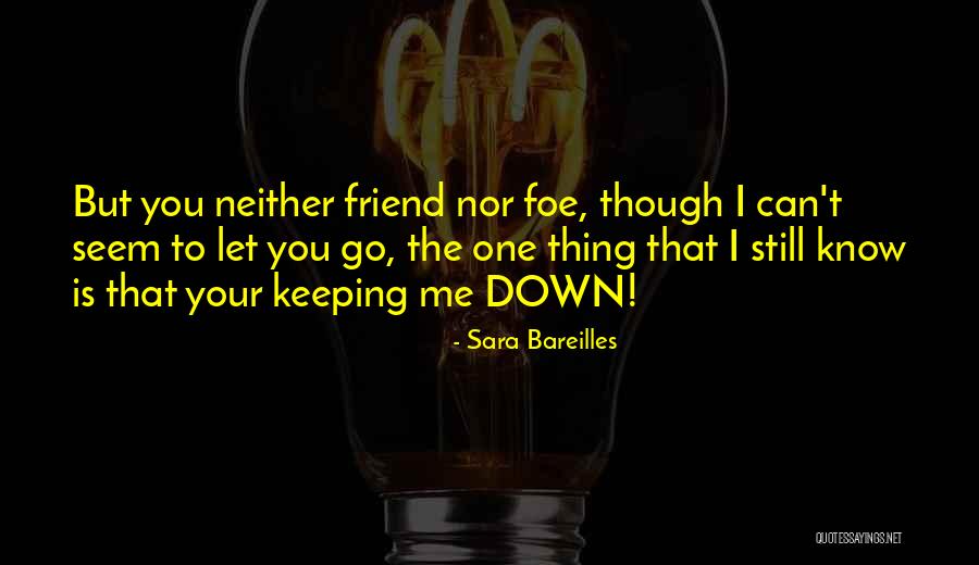 You Let Me Down Love Quotes By Sara Bareilles