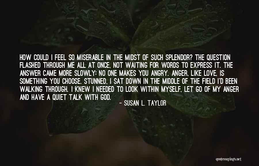 You Let Me Down Love Quotes By Susan L. Taylor