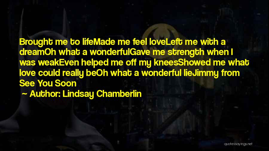 You Lie With Me Quotes By Lindsay Chamberlin