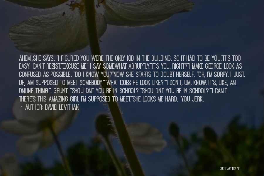 You Look Amazing Quotes By David Levithan
