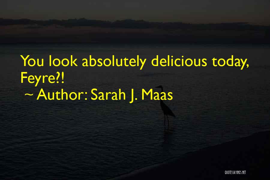 You Look Delicious Quotes By Sarah J. Maas