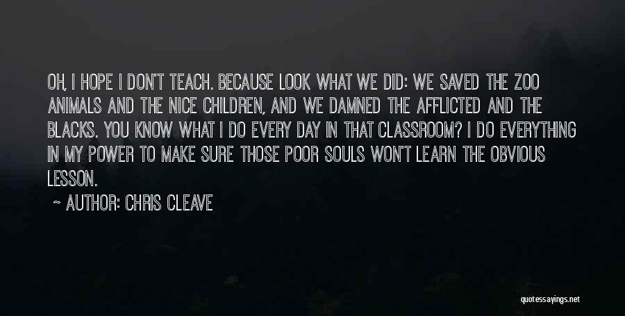 You Look Nice Quotes By Chris Cleave