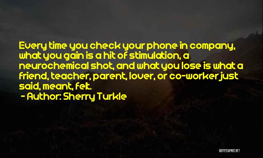 You Lose Friend Quotes By Sherry Turkle