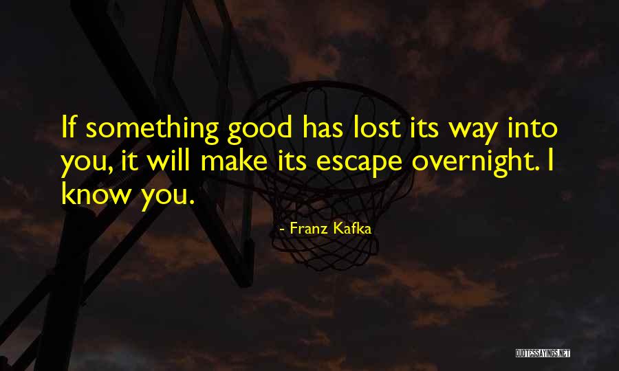 You Lost Something Good Quotes By Franz Kafka You Lost Something Good Quotes By Franz Kafka