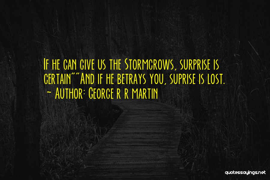 You Lost Us Quotes By George R R Martin
