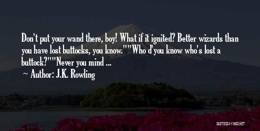 You Lost Your Mind Quotes By J.K. Rowling