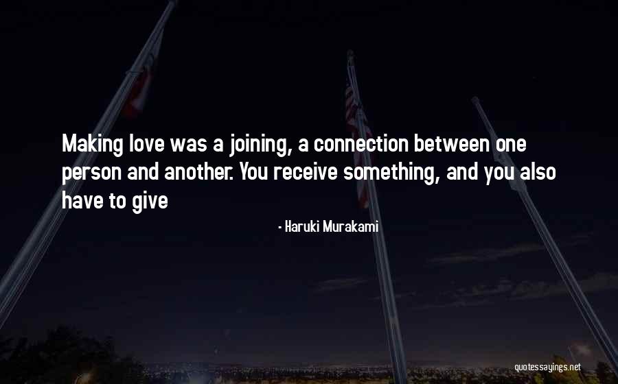 You Love Another Quotes By Haruki Murakami