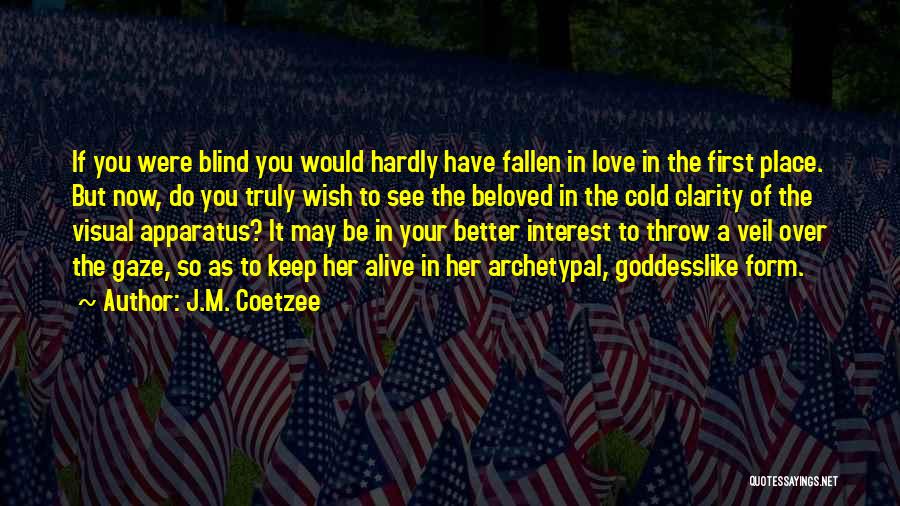 You Love Her Now Quotes By J.M. Coetzee You Love Her Now Quotes By J.M. Coetzee