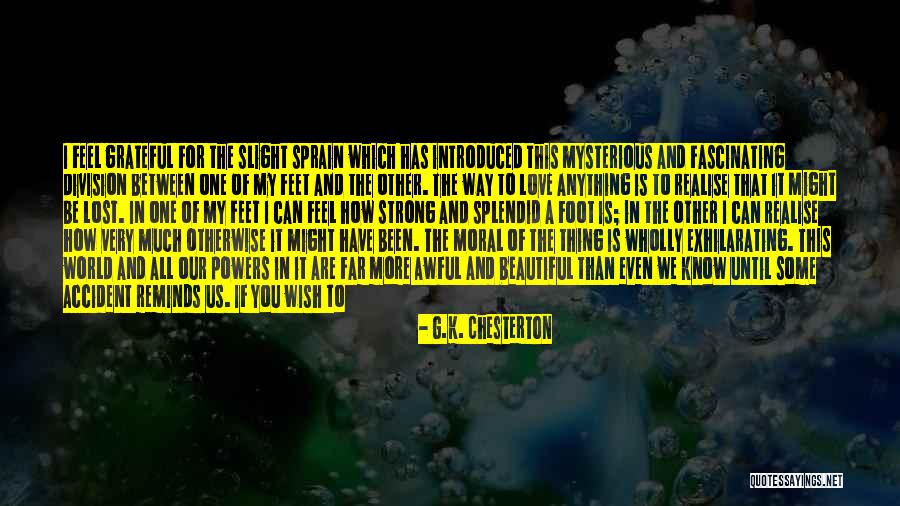 You Made Me Realise Quotes By G.K. Chesterton You Made Me Realise Quotes By G.K. Chesterton