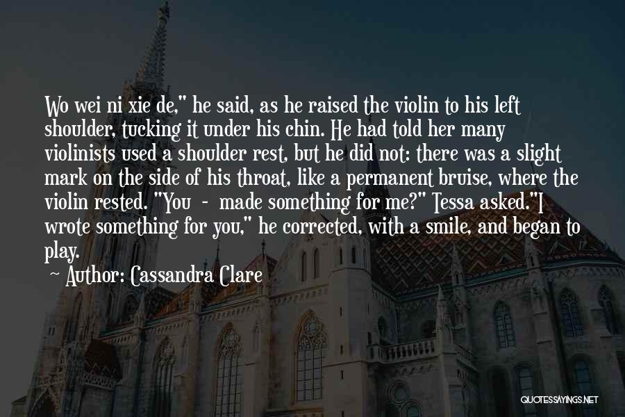 You Made Me Smile Quotes By Cassandra Clare