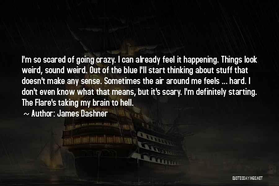 You Make Me Feel Crazy Quotes By James Dashner