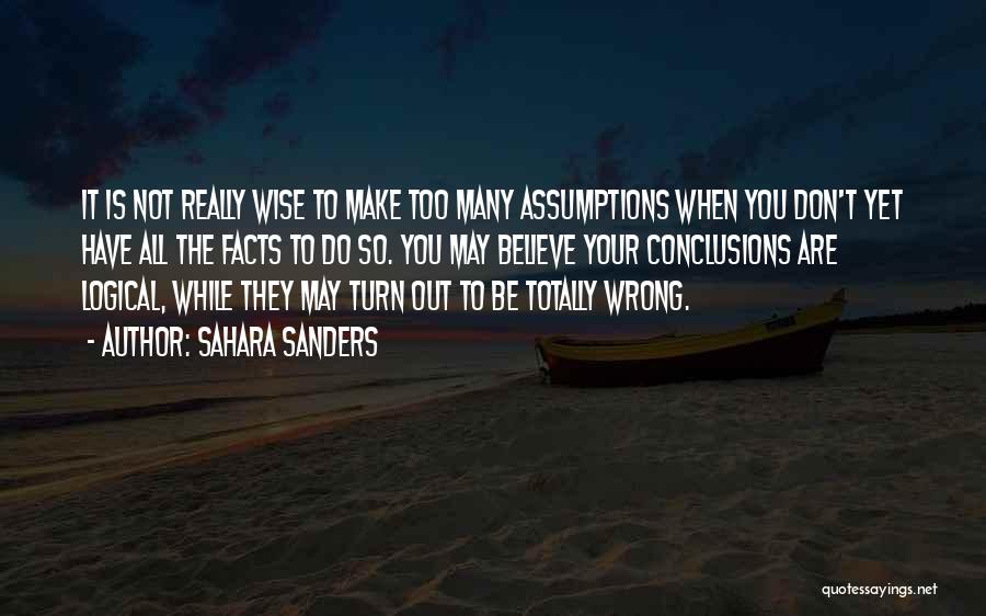 You May Be Wrong Quotes By Sahara Sanders