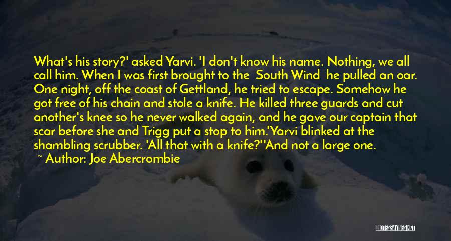 You May Know My Name But Not My Story Quotes By Joe Abercrombie