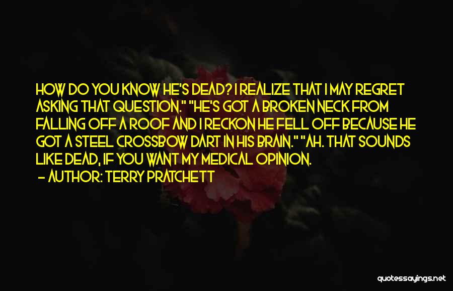 You May Regret Quotes By Terry Pratchett