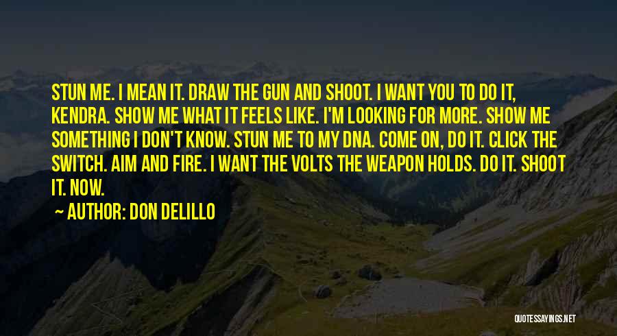 You Mean More To Me Quotes By Don DeLillo