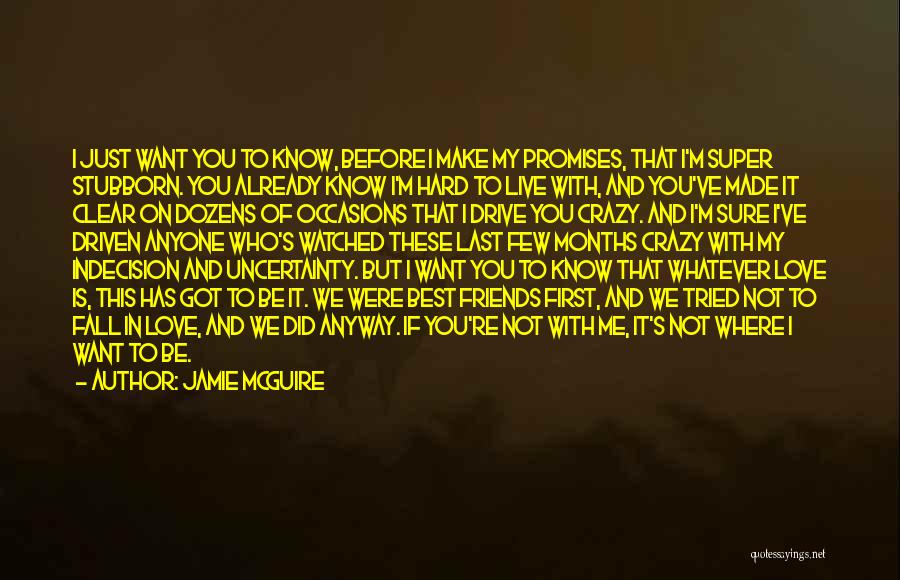 You Might Not Love Me Quotes By Jamie McGuire