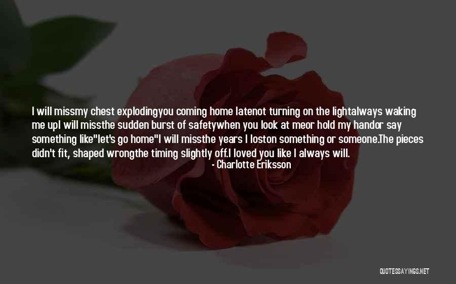 You Miss Something Quotes By Charlotte Eriksson