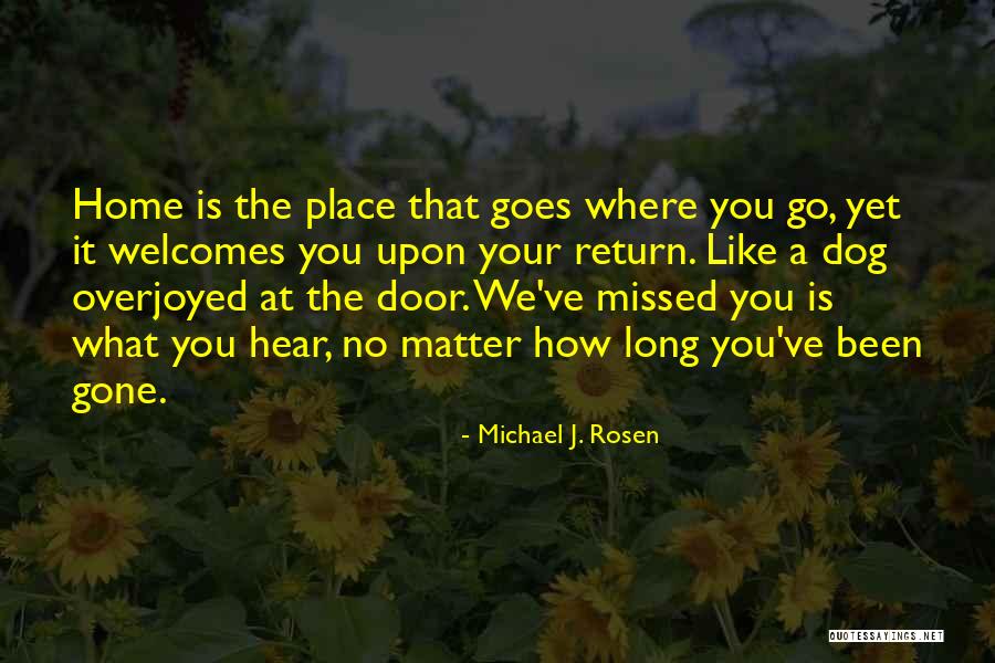 You Missed It Quotes By Michael J. Rosen