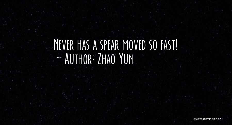 You Moved On Fast Quotes By Zhao Yun