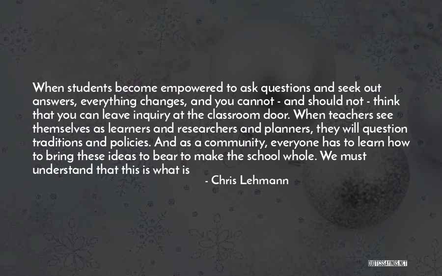 You Must Understand Quotes By Chris Lehmann You Must Understand Quotes By Chris Lehmann