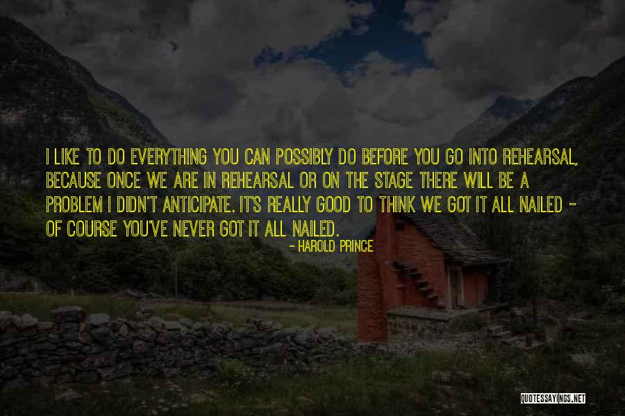 You Nailed It Quotes By Harold Prince You Nailed It Quotes By Harold Prince