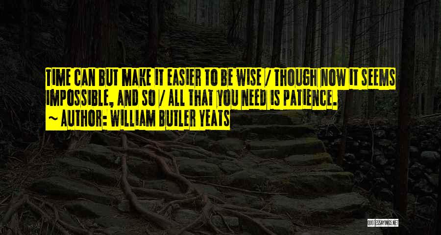 You Need Time Quotes By William Butler Yeats