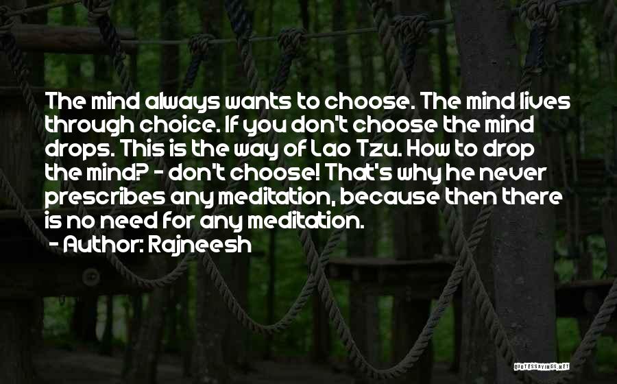 You Need To Choose Quotes By Rajneesh