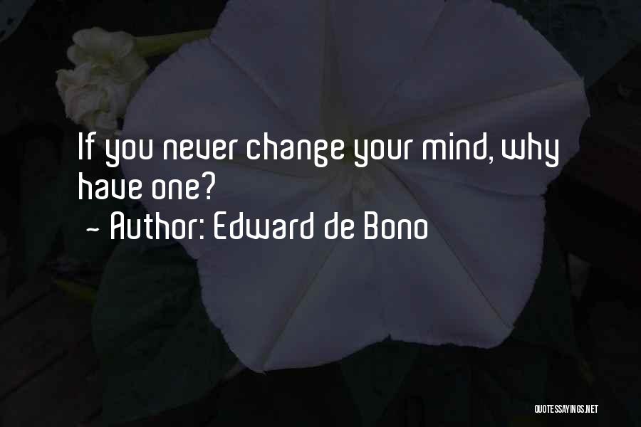 You Never Change Quotes By Edward De Bono