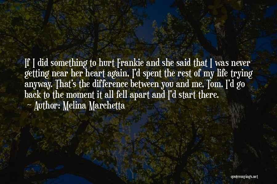 You Never Hurt Me Quotes By Melina Marchetta