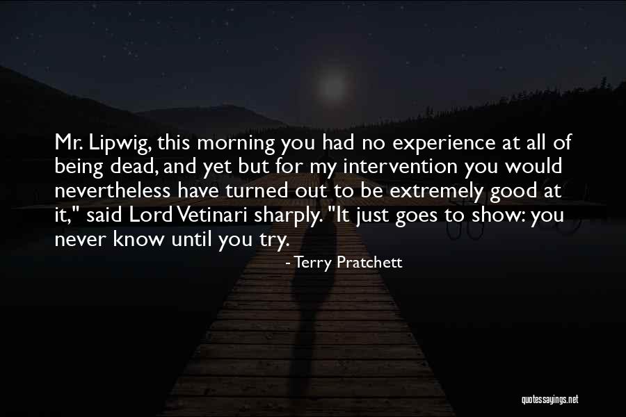 You Never Know Until You Try Quotes By Terry Pratchett