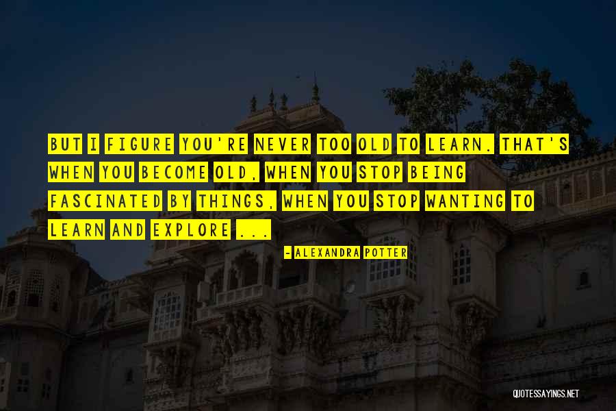 You Never Too Old Quotes By Alexandra Potter You Never Too Old Quotes By Alexandra Potter