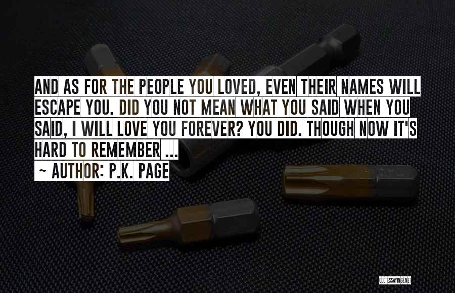 You Not Forgotten Quotes By P.K. Page