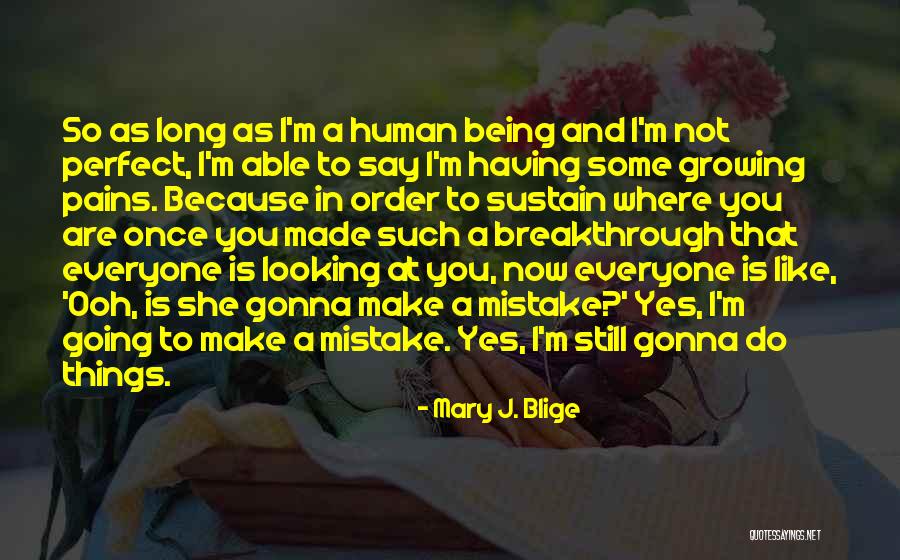 You Not Perfect Quotes By Mary J. Blige