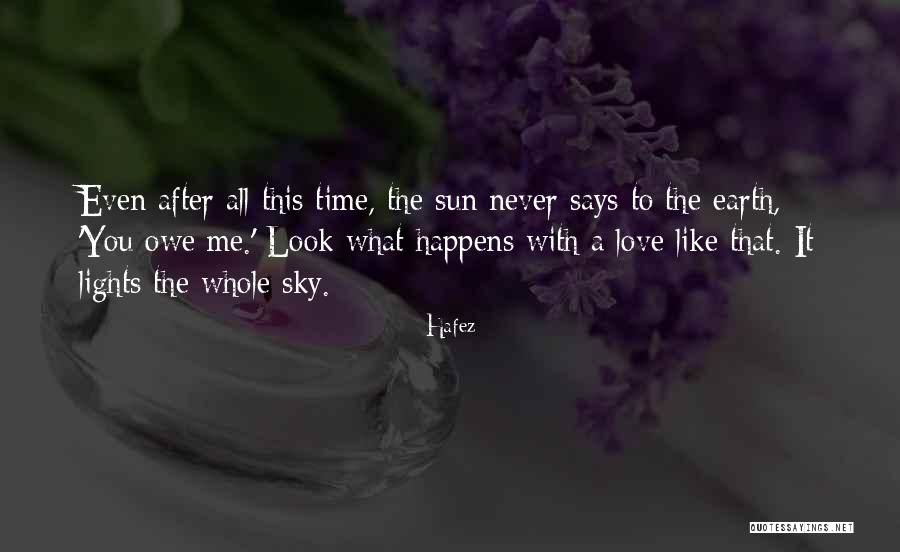 You Owe Me Love Quotes By Hafez You Owe Me Love Quotes By Hafez