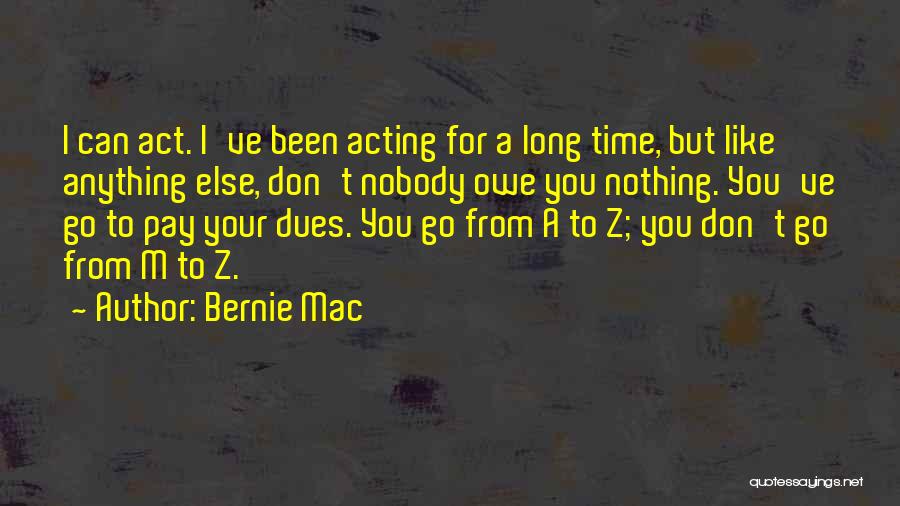 You Owe Nothing Quotes By Bernie Mac