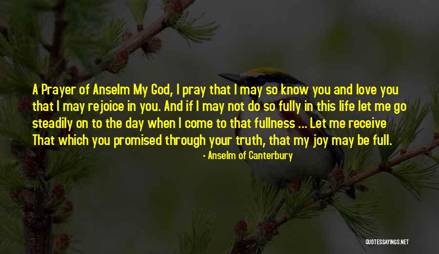You Promised Me Love Quotes By Anselm Of Canterbury You Promised Me Love Quotes By Anselm Of Canterbury