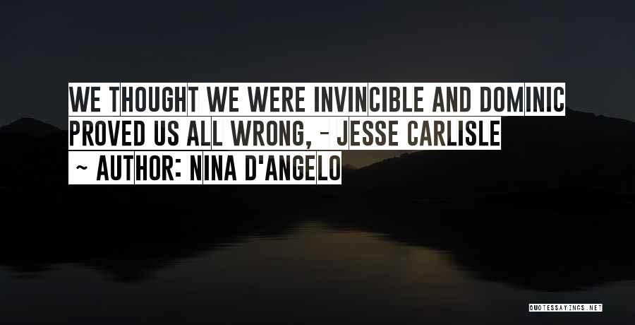 You Proved Me Wrong Quotes By Nina D'Angelo