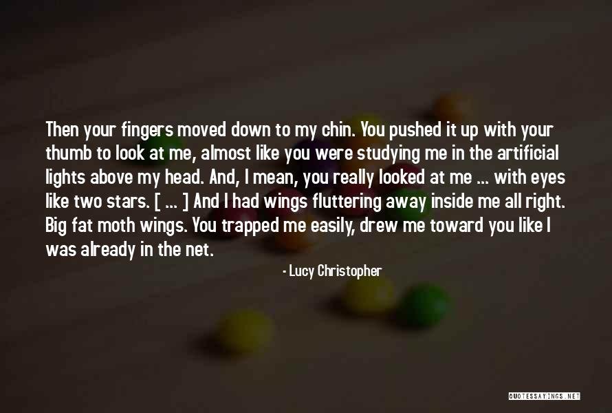 You Pushed Me Away Quotes By Lucy Christopher