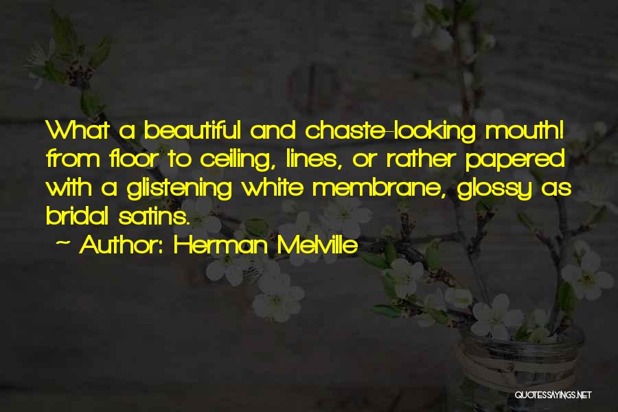 You R Looking Beautiful Quotes By Herman Melville
