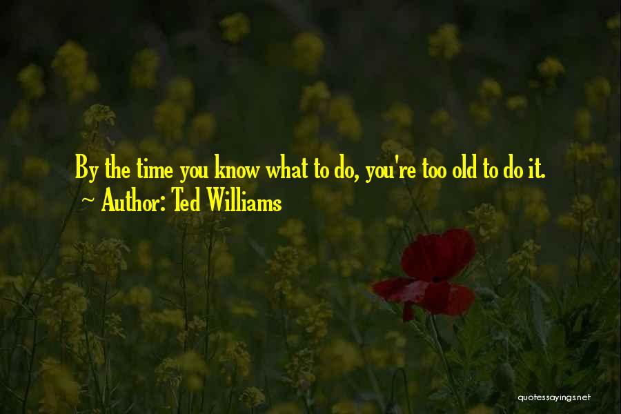 You Re Too Old Quotes By Ted Williams