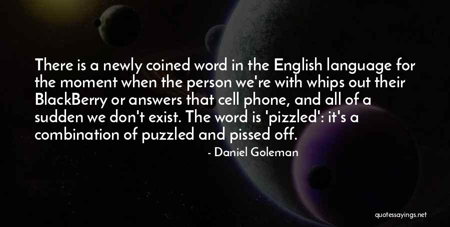 You Really Pissed Me Off Quotes By Daniel Goleman