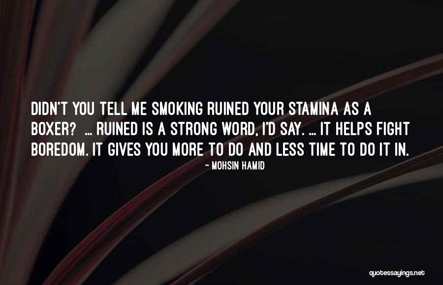 You Ruined Me Quotes By Mohsin Hamid