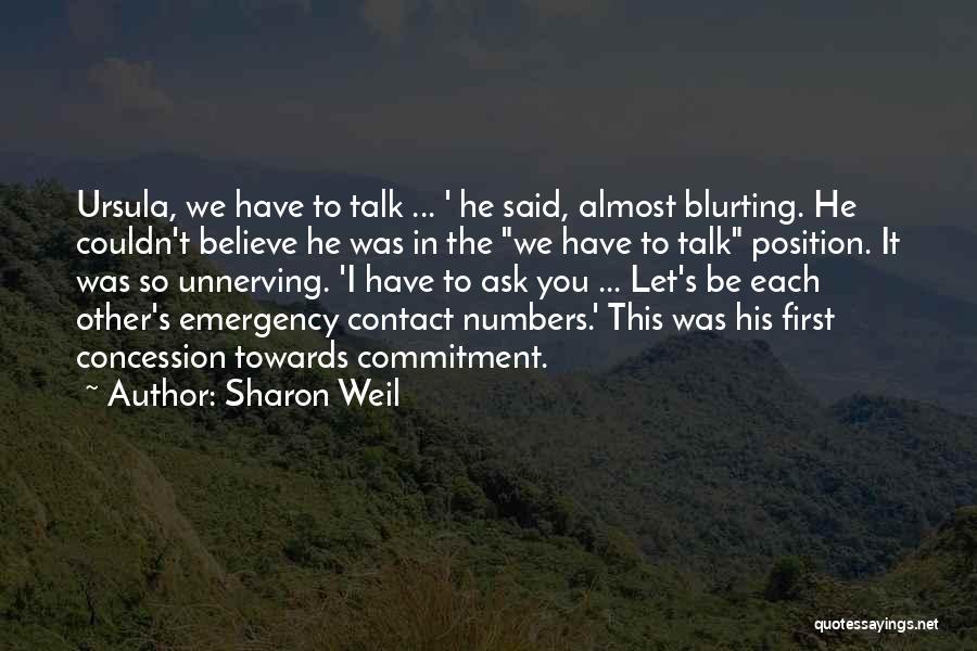 You Said I Couldn't Quotes By Sharon Weil